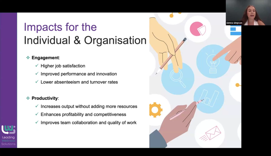 Impact of engagement for individuals and organizations.