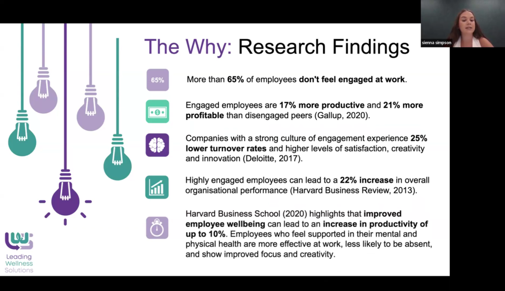 Research about engagement and productivity at workplace.